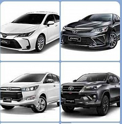 รถที่ให้บริการมีทั้งรถ SUV รถ private ทุกสีทุกป้าย